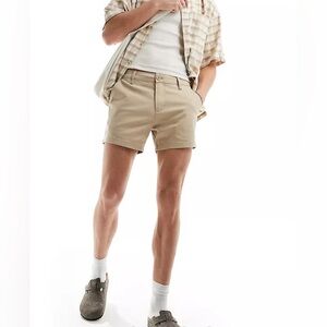 ASOS DESIGN Skinny Shorter Length Chino Shorts